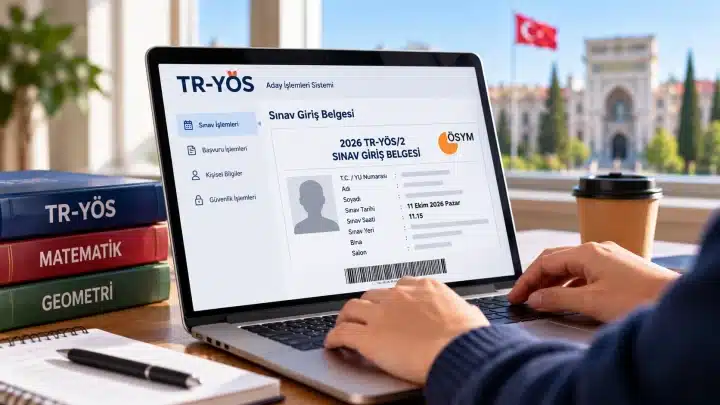 2026 TR-YÖS2 Sınav Giriş Belgesi Açıklandı: Sınav Yeri Sorgulama 3 2026 TR-YÖS2 Sınav Giriş Belgesi