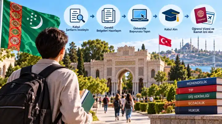 Türkmenistanlı Öğrenciler için Türkiye'de Üniversite Başvurusu 3 Dil Yeterliliği, Vize ve Türkiye’de Öğrenci Hayatı