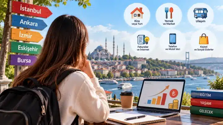 Türkiye'de Uluslararası Öğrenciler İçin Aylık Yaşam Maliyeti (2026–2027) 3 Uluslararası Öğrenciler İçin Aylık Yaşam Maliyeti